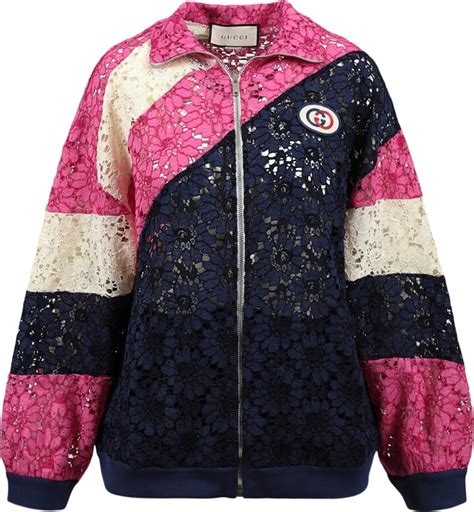 Gucci lace jacket color block